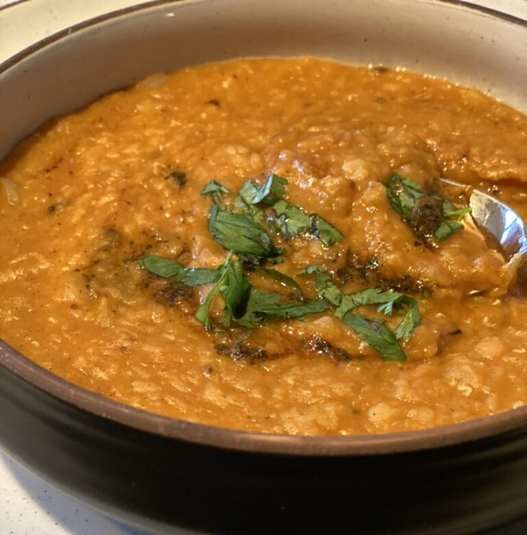 Red Lentil Soup with North African Spices