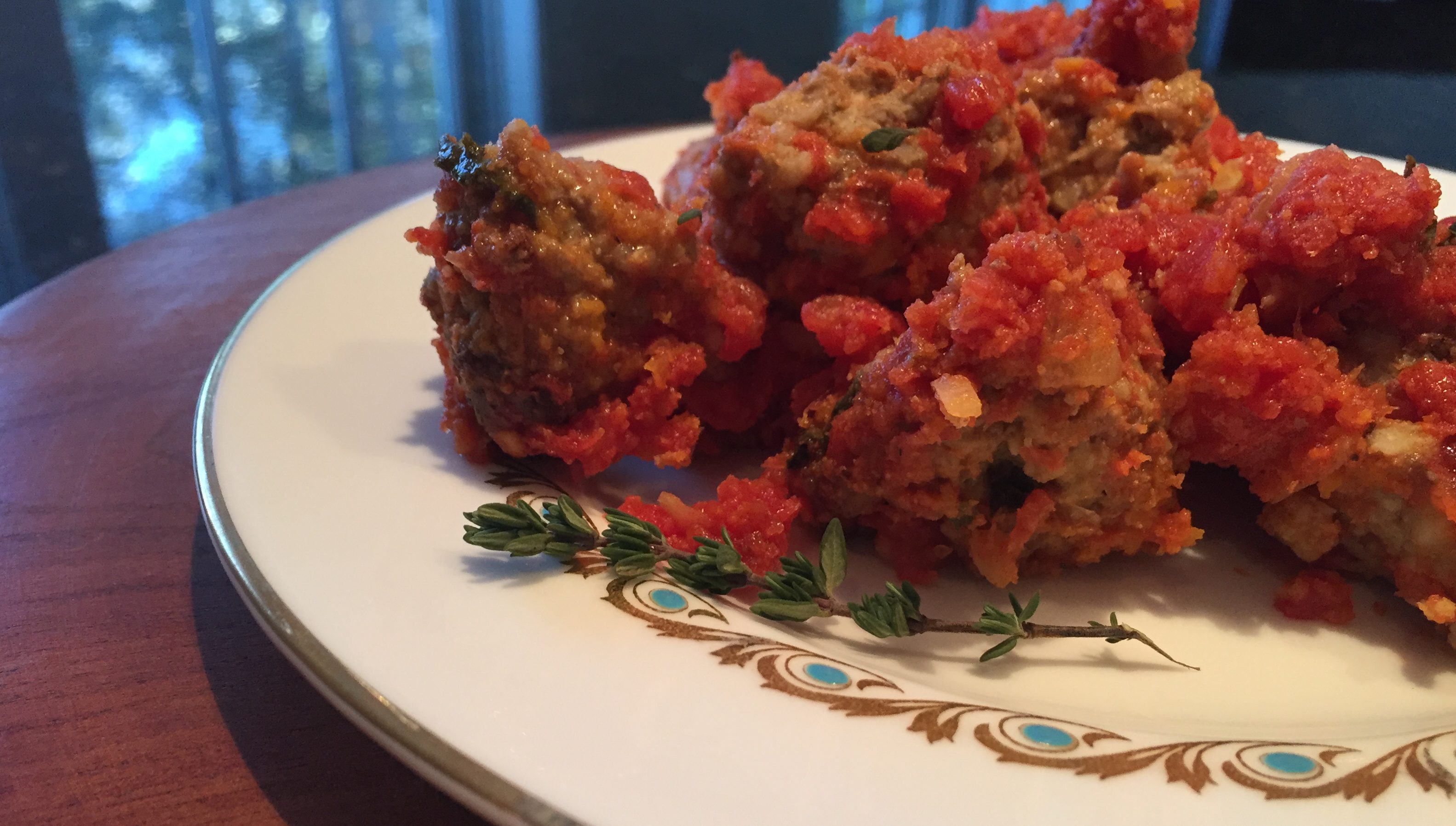 Lamb Meatballs with Spiced Tomato Sauce - Tails Told