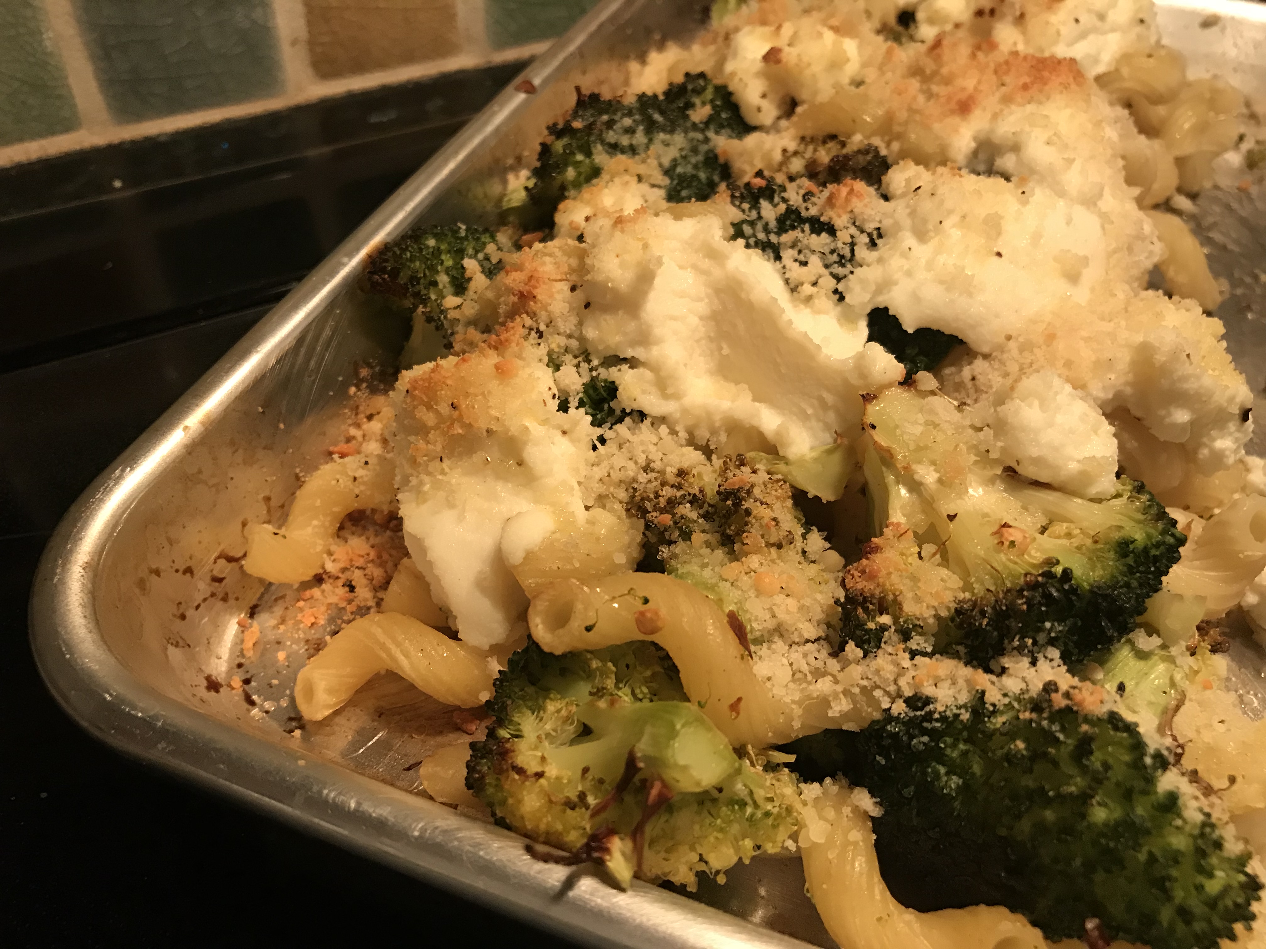 Spicy Roasted Broccoli and Pasta